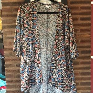 Lularoe Lindsay Kimono Sweater Material NWOT